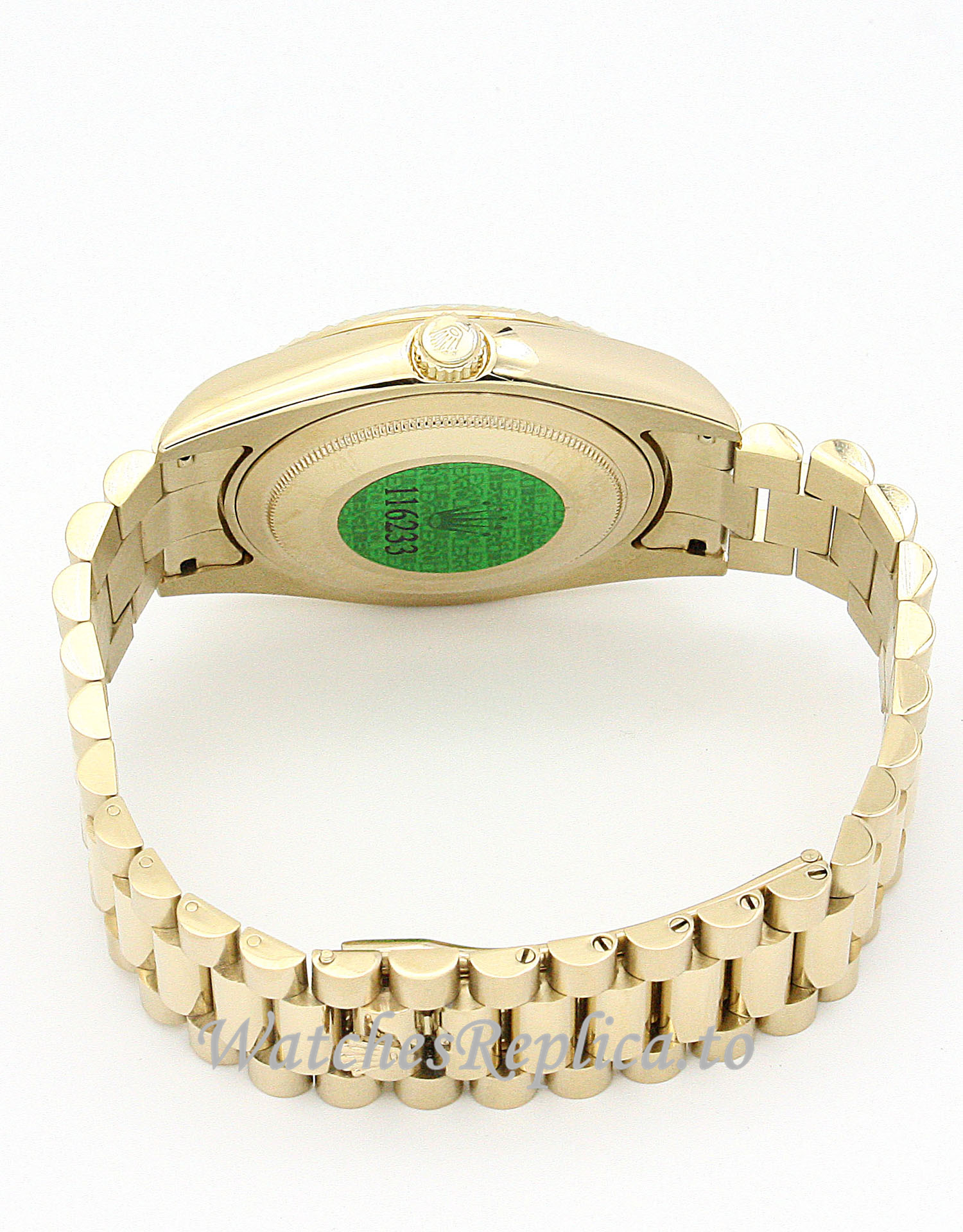 Rolex Day Date II Gold Dial 218238 - WatchesReplica.is