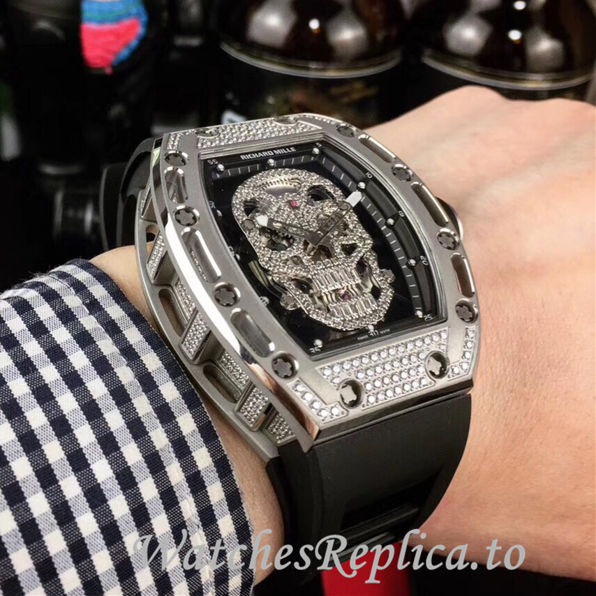Richard Mille Replica RM052 Rubber strap 50MM - WatchesReplica.is