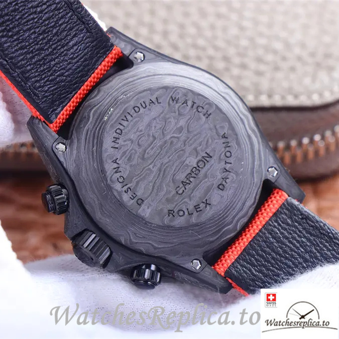 Swiss Rolex Daytona Replica Canvas strap 40MM - WatchesReplica.is