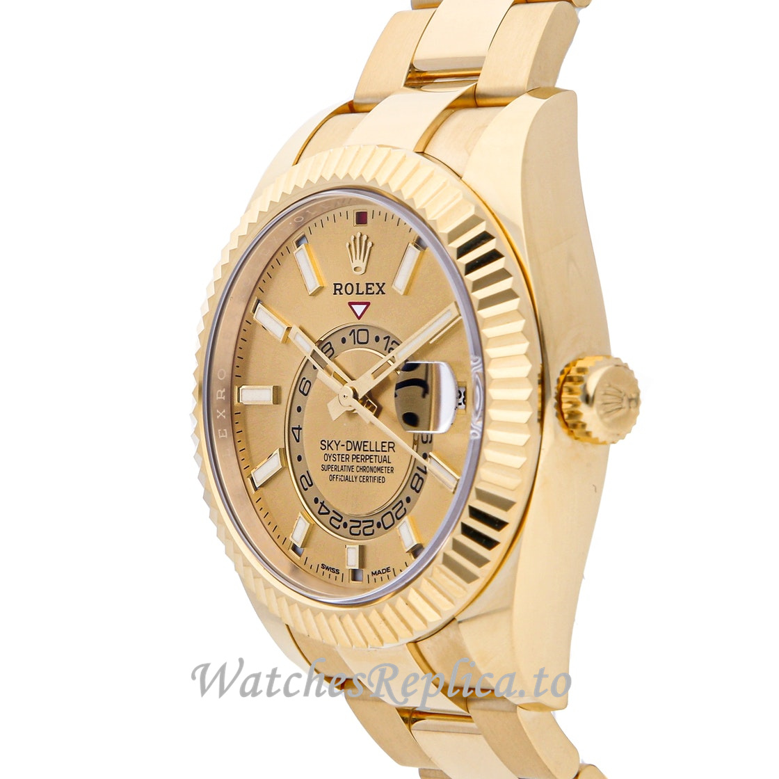 Replica Rolex Sky Dweller 326938 0003 42MM Mens Watch - WatchesReplica.is