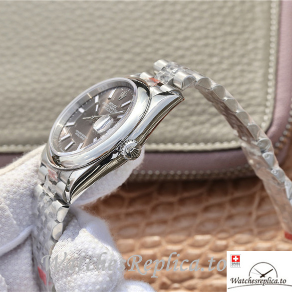 Swiss Rolex Datejust Replica 116200 Stainless steel strap 36MM - WatchesReplica.is