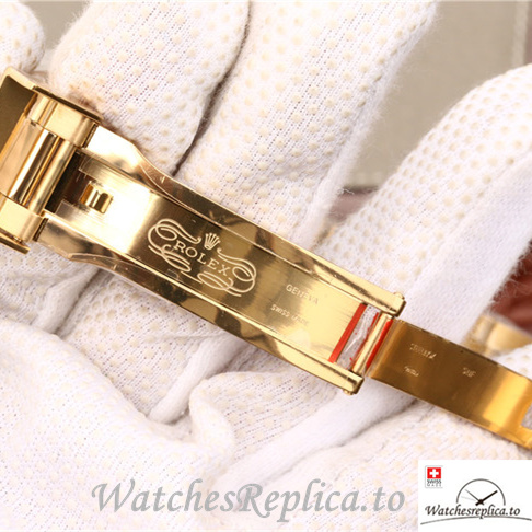 Swiss Rolex Daytona 116508 Yellow Gold strap 40MM - WatchesReplica.is
