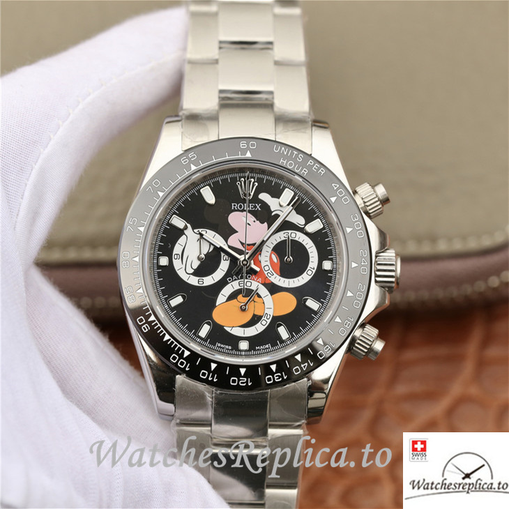 Swiss Rolex Daytona Replica 116598RBOW Stainless steel strap 40MM - WatchesReplica.is