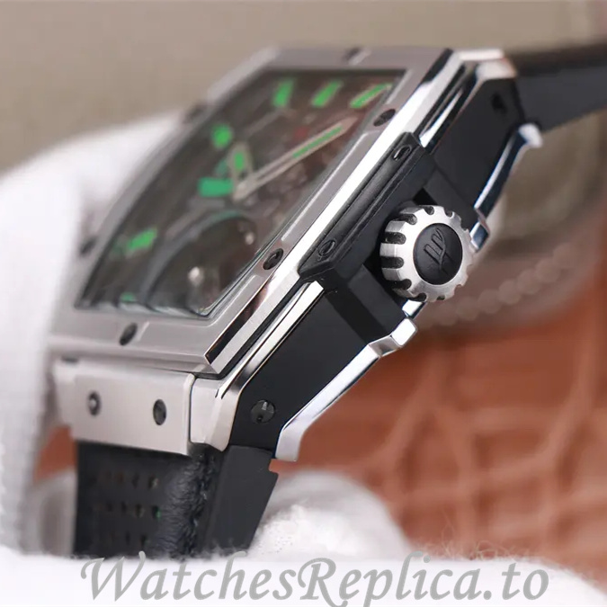 Hublot Replica MASTERPIECE Series Leather strap 45MM - WatchesReplica.is