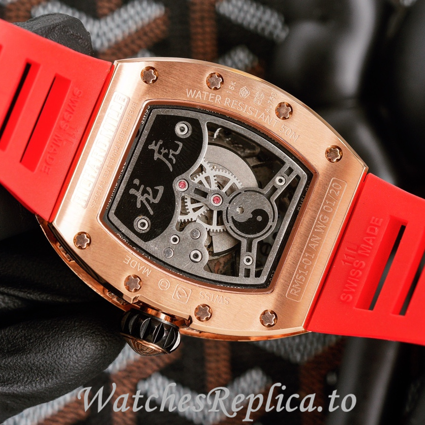 Richard Mille Replica RM51-01 Rubber strap 50MM - WatchesReplica.is