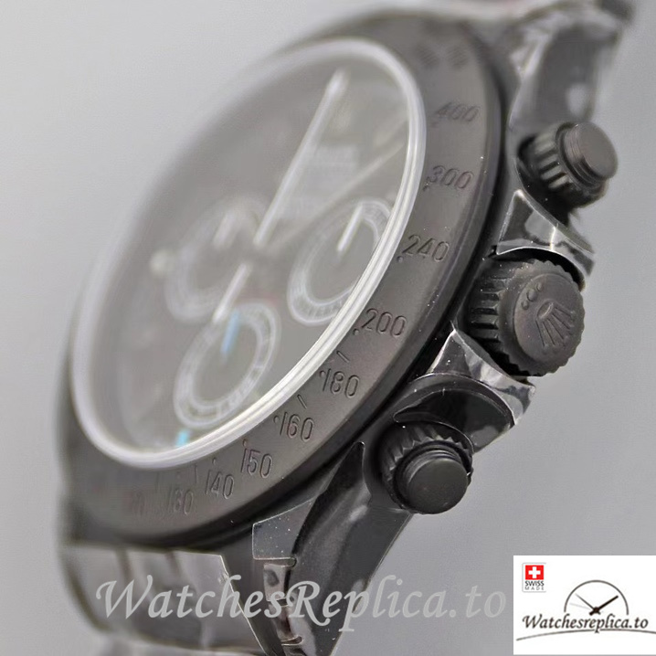 Swiss Rolex Daytona Replica Stainless steel strap 40MM - WatchesReplica.is