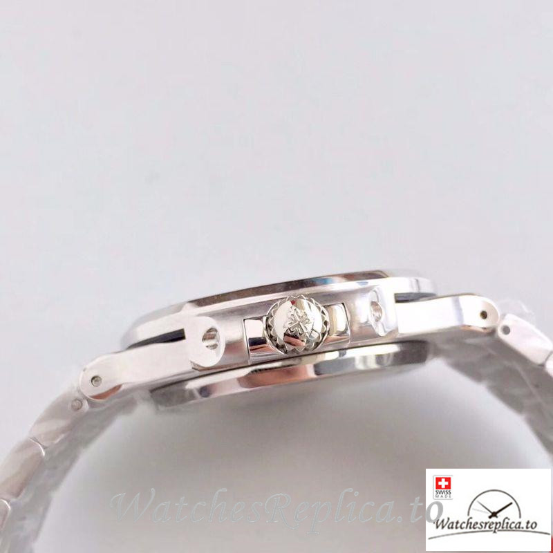 Swiss Patek Philippe Nautilus Jumbo Replica 5719/1G-001 002 Diamonds Strap 40MM - WatchesReplica.is