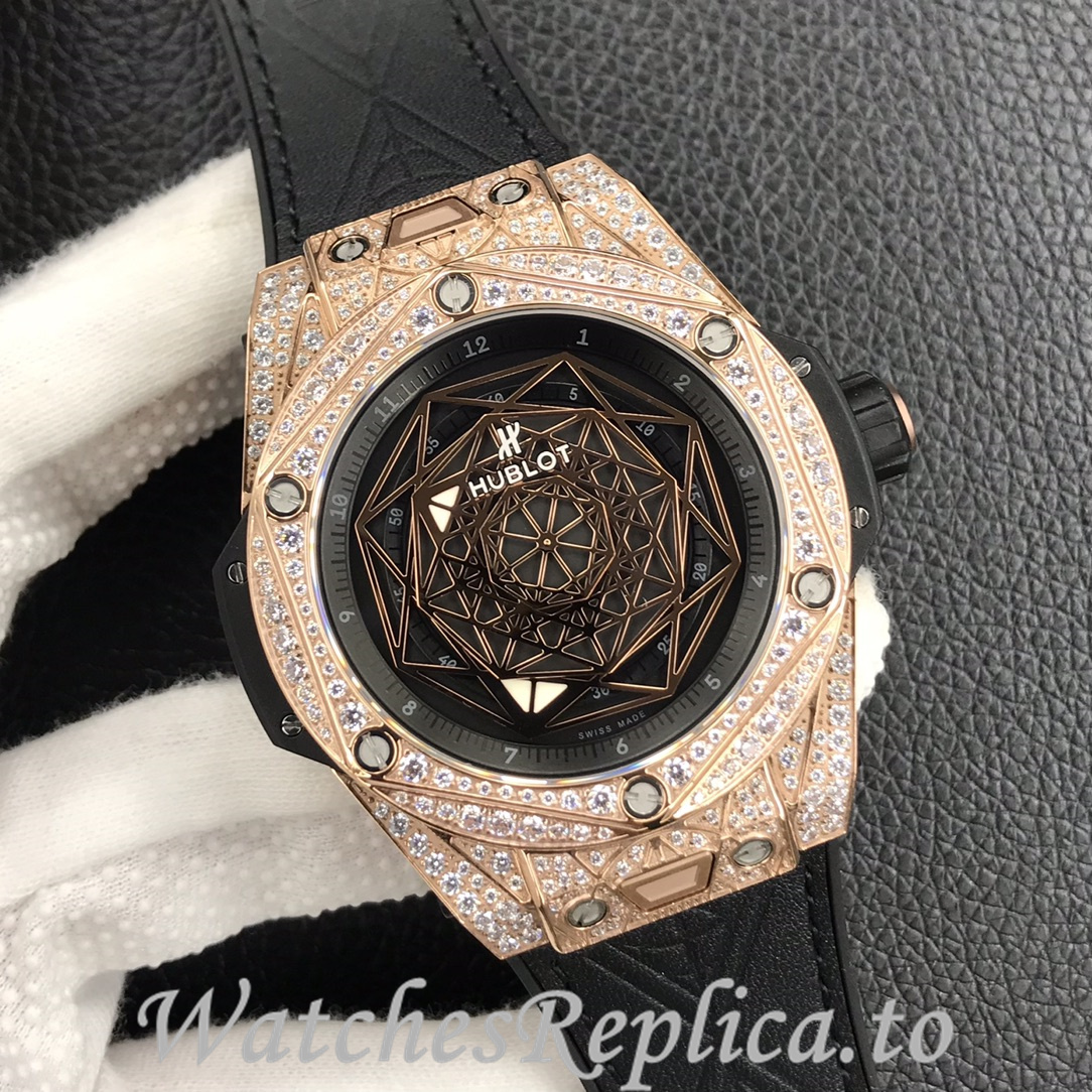 Hublot Replica Big Bang Series Tattoo Rubber strap 45MM - WatchesReplica.is