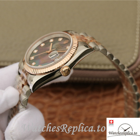 Swiss Rolex Datejust Replica 116231-0061 Stainless steel strap 36MM - WatchesReplica.is
