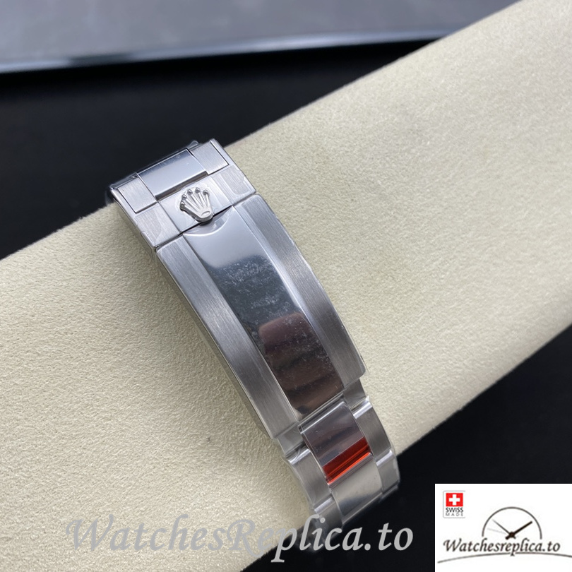 Swiss Rolex Submariner Replica Stainless steel strap 41MM Black Dial Blue Case - WatchesReplica.is
