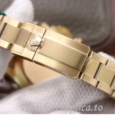 Swiss Rolex Daytona Replica 116519 Yellow Gold strap 40MM - WatchesReplica.is