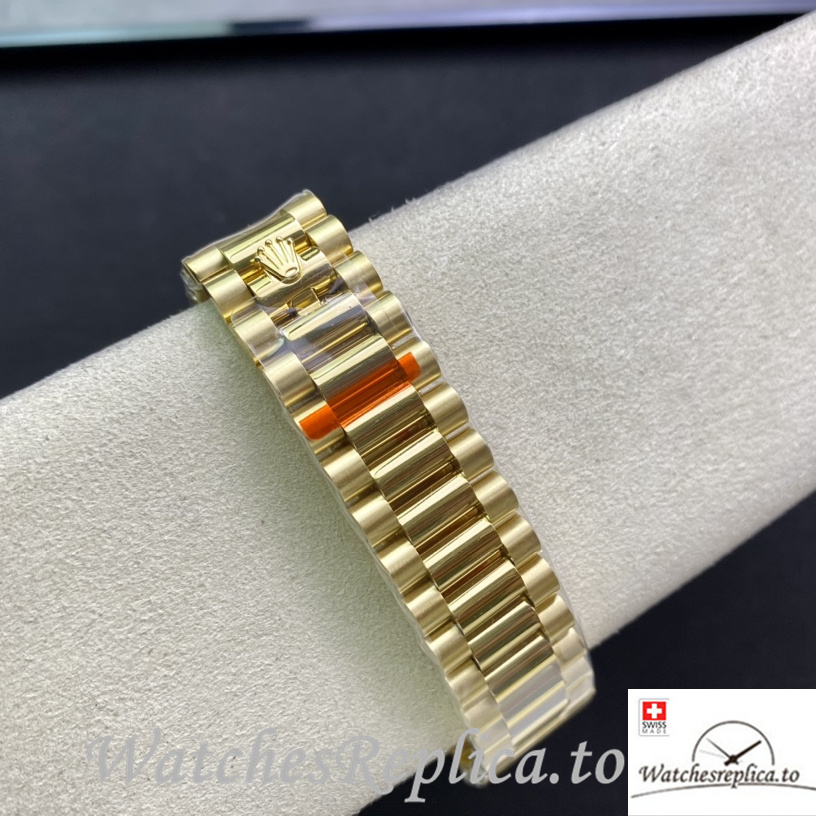 Swiss Rolex Datejust 126233 Replica Yellow Gold strap 36MM - WatchesReplica.is
