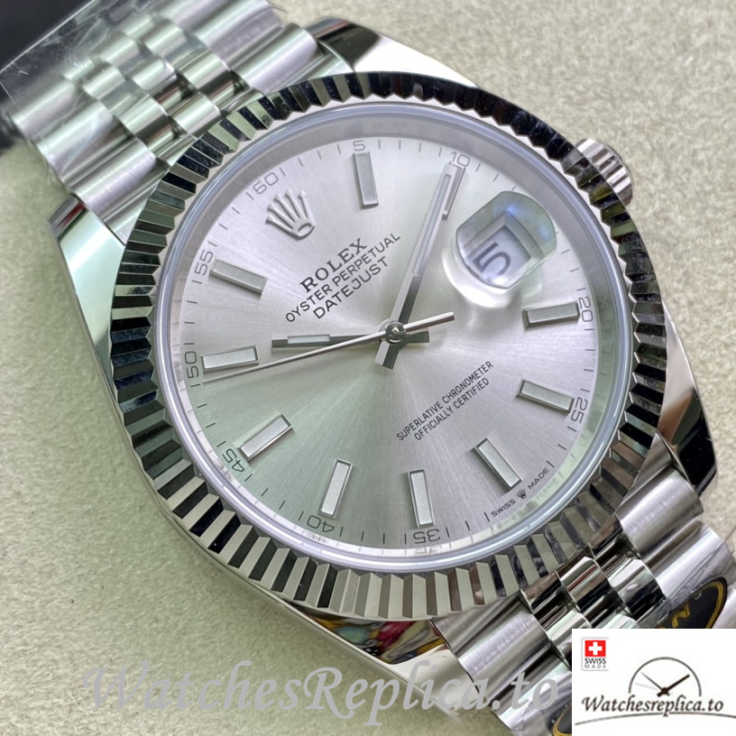 Swiss Rolex Datejust 126334 Replica Stainless steel strap 41MM - WatchesReplica.is