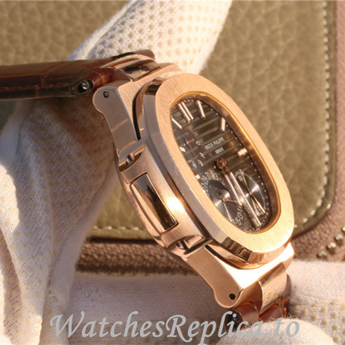 Patek Philippe Replica Nautilus 5712 Leather strap 40MM - WatchesReplica.is