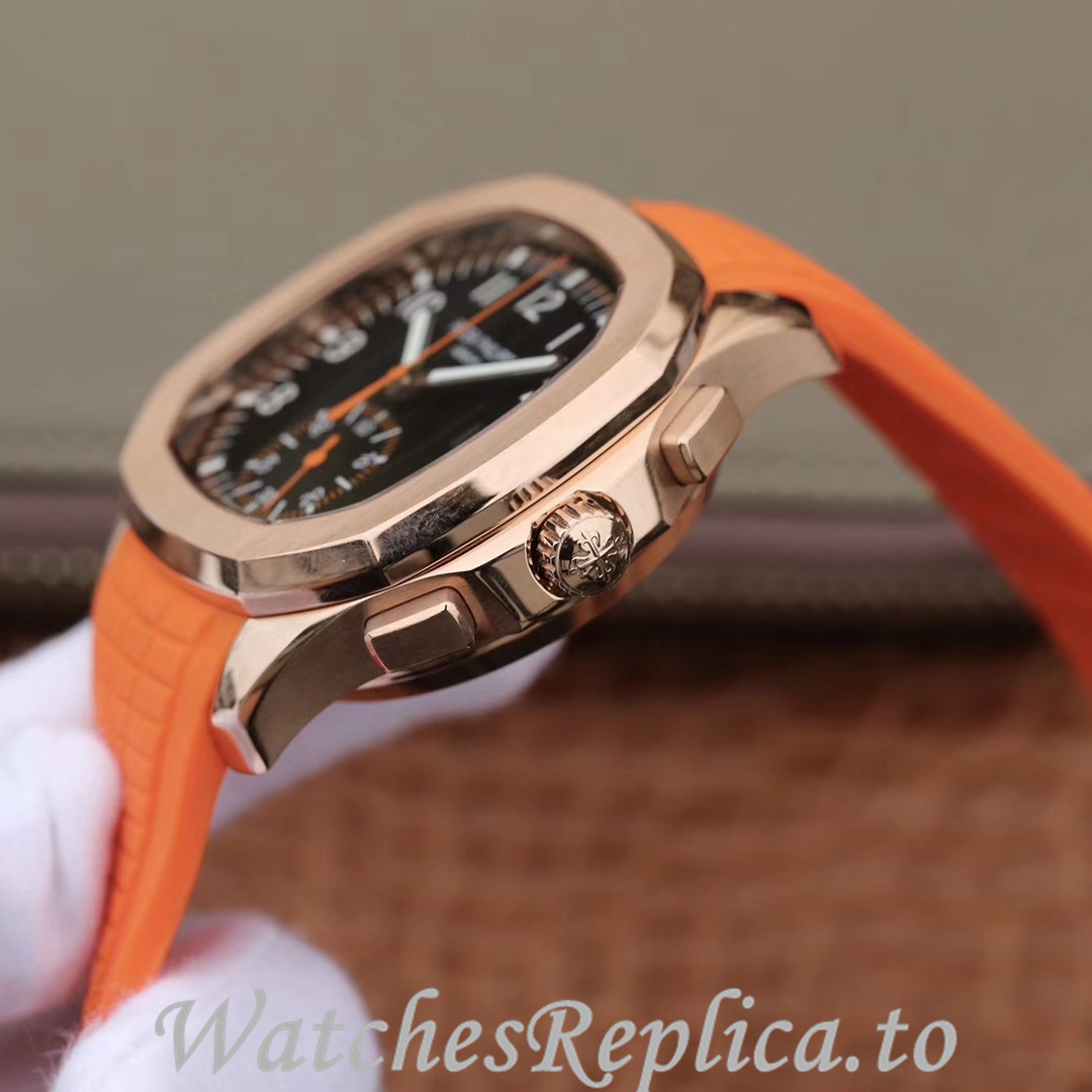 Patek Philippe Replica Aquanaut 5968A-001 Rubber strap 42.2MM - WatchesReplica.is