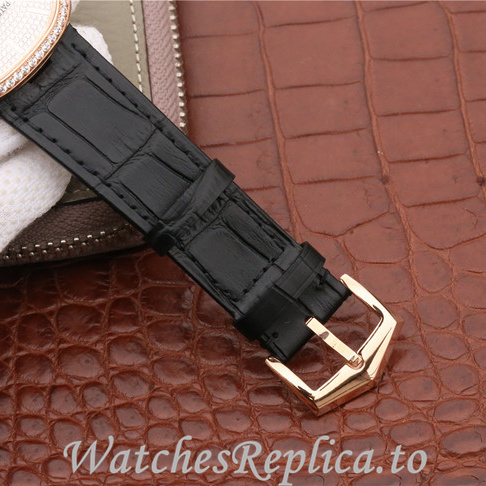 Patek Philippe Replica Golden Ellipse Leather strap 39.5MM - WatchesReplica.is