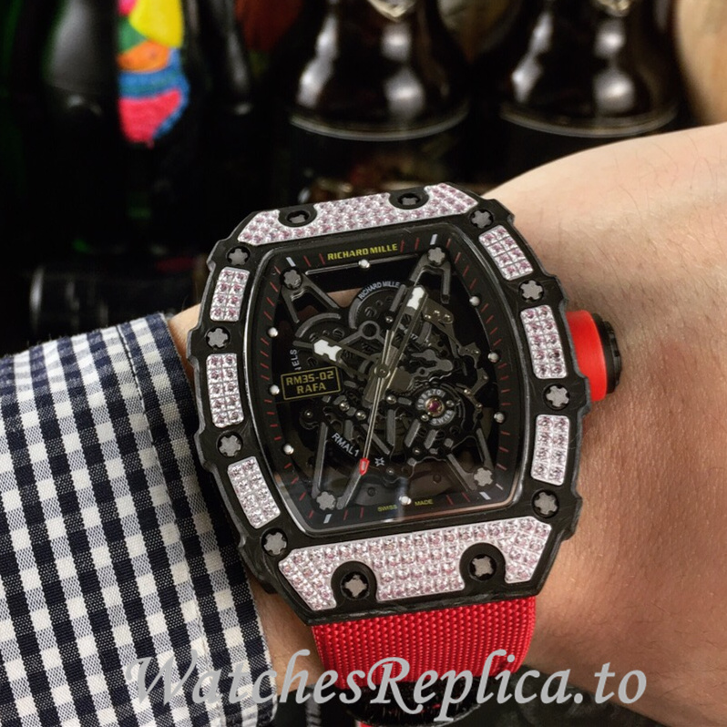 Richard Mille Replica RM035-02 Canvas strap 50MM - WatchesReplica.is