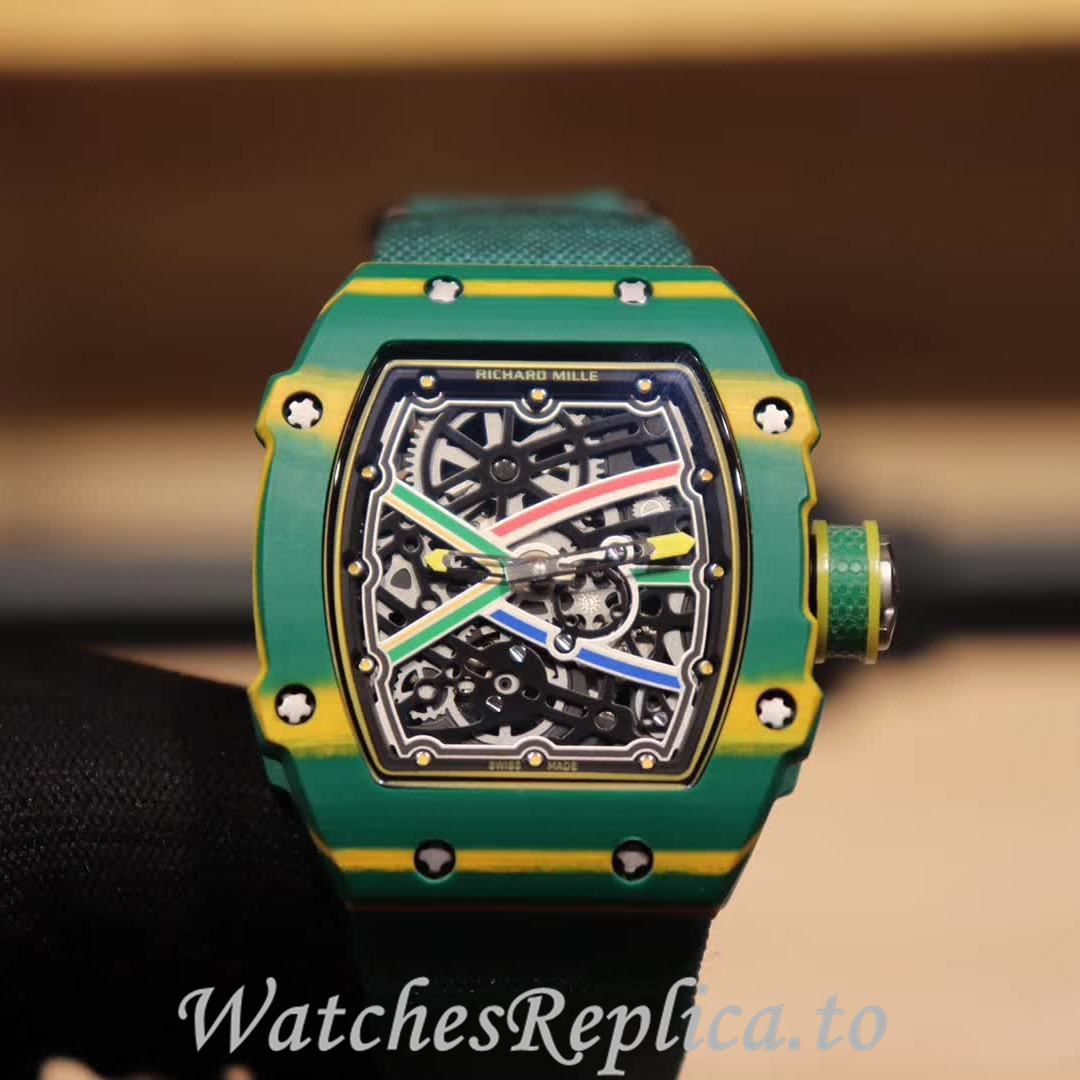 Richard Mille Replica RM67-02 Canvas strap 38.70x47.52MM - WatchesReplica.is