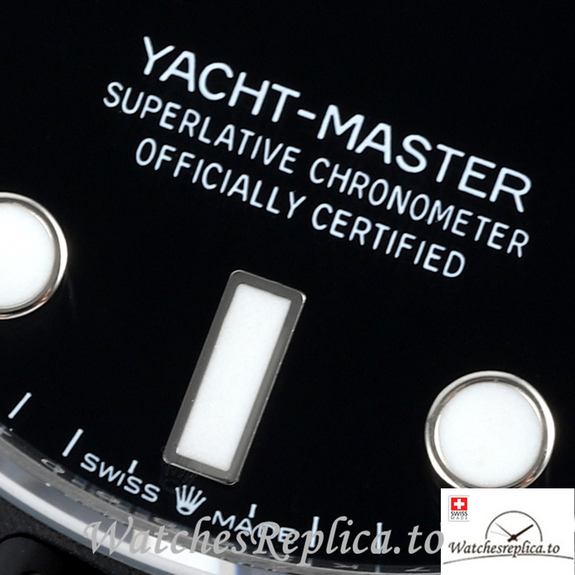 Swiss Rolex Yacht Master 226658 Replica Rubber strap 42MM Stainless steel Case - WatchesReplica.is