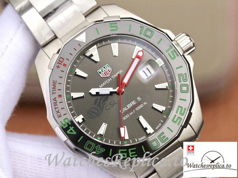 Swiss Tag Heuer Aquaracer Calibre 5 Chinese Super League Replica WAY201E.BA0927 Gray Bezel 43MM - WatchesReplica.is
