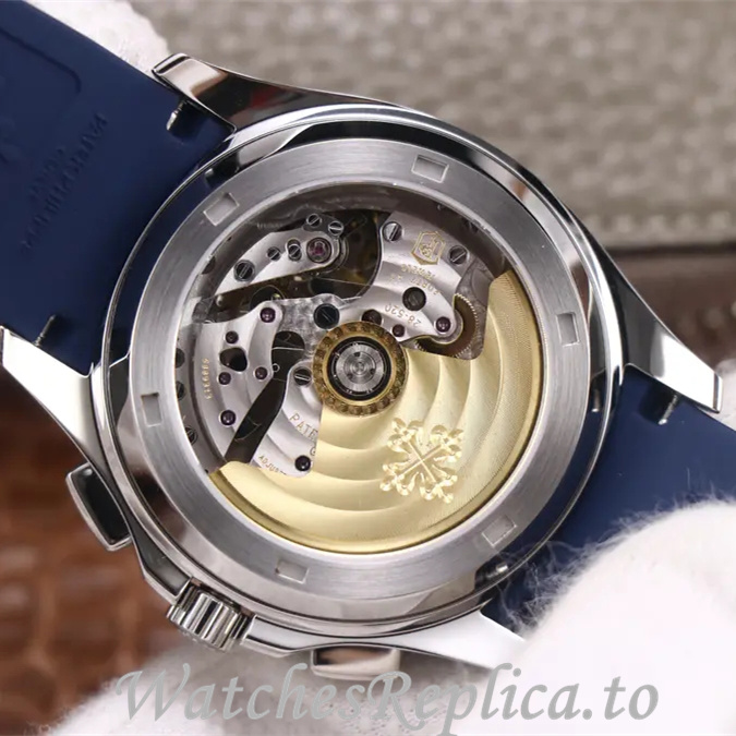 Patek Philippe Replica Aquanaut 5968A-001 Rubber strap 40MM - WatchesReplica.is