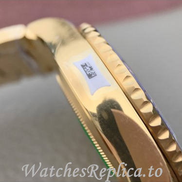 Swiss Rolex Yacht Master Replica 116680-0002 Yellow Gold strap 44MM - WatchesReplica.is