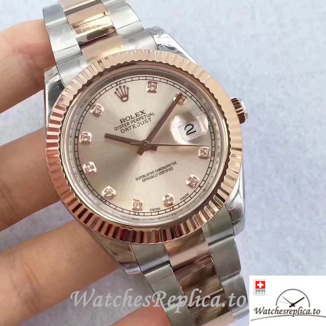 Swiss Rolex Datejust Replica 126331-0007 Stainless steel strap 41MM - WatchesReplica.is