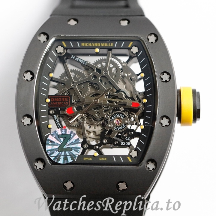 Richard Mille Replica RM035-AMERICA5 Rubber strap 50MM - WatchesReplica.is