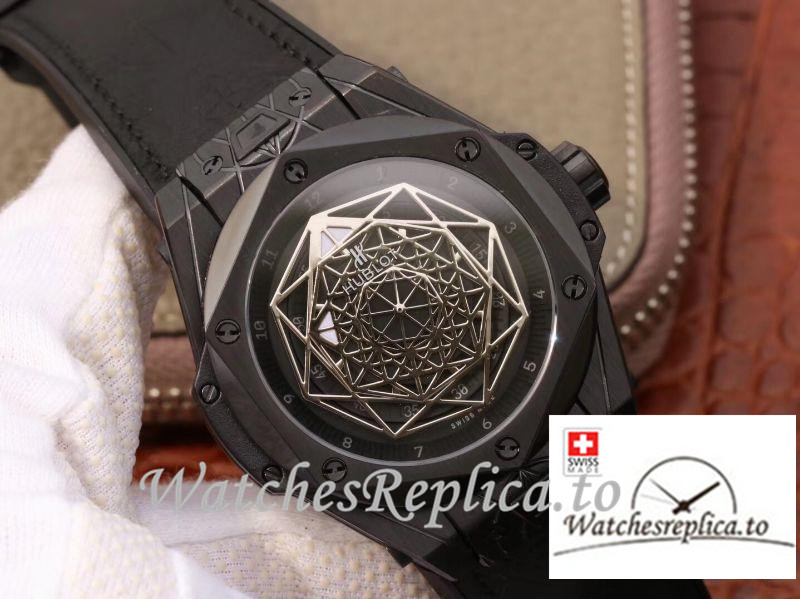 Swiss Hublot Big Bang Sang Bleu Magic Replica 415.CX.1112.VR.MXM18 Black Bezel 45MM - WatchesReplica.is