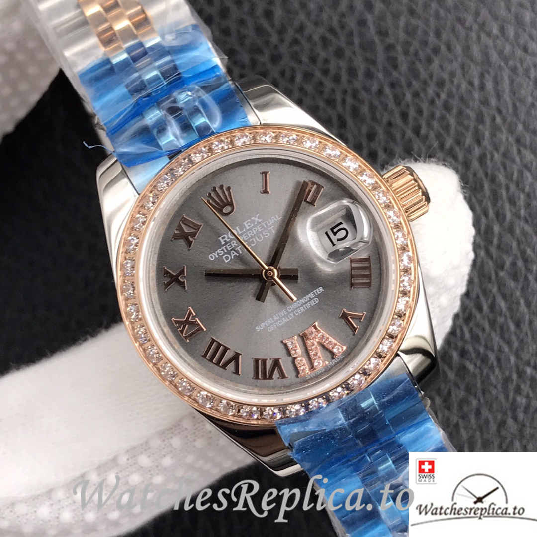 Swiss Rolex Datejust Replica 279381 Stainless steel strap 28MM - WatchesReplica.is