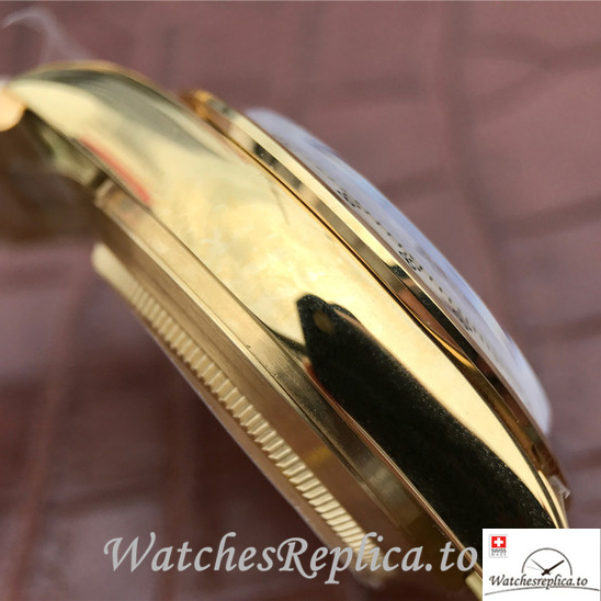 Swiss Rolex Daytona 116508 Yellow Gold strap 40MM - WatchesReplica.is
