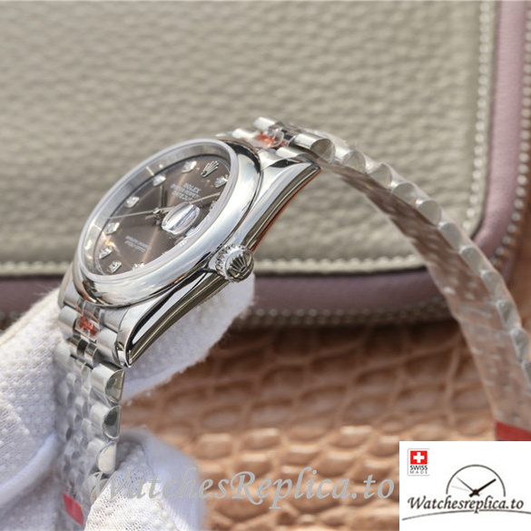 Swiss Rolex Datejust Replica 116200 Stainless steel strap 36MM - WatchesReplica.is