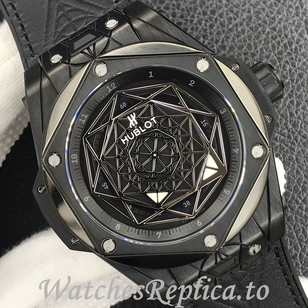 Hublot Replica Big Bang Series Tattoo Rubber strap 45MM - WatchesReplica.is