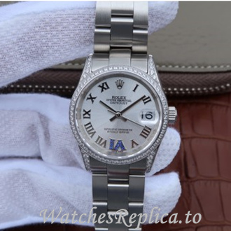 Swiss Rolex Datejust Replica 178383 Stainless steel strap 31MM - WatchesReplica.is