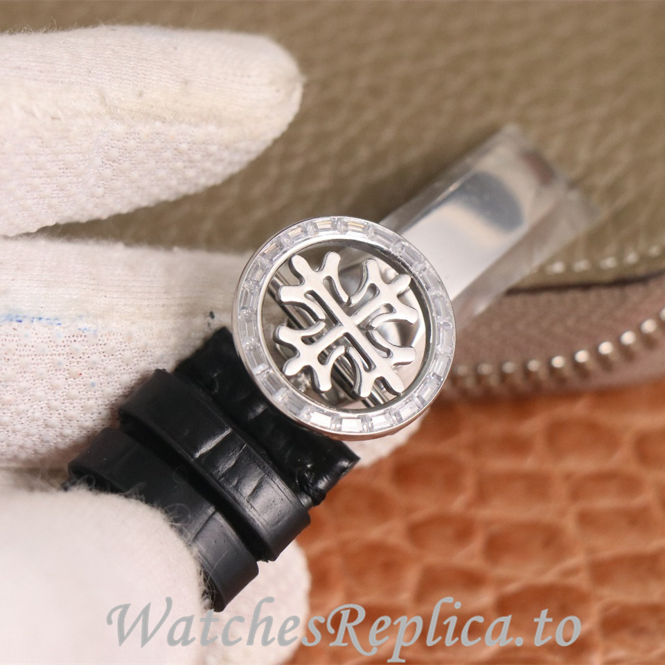 Patek Philippe Replica Complications 6104 Leather strap 44MM - WatchesReplica.is