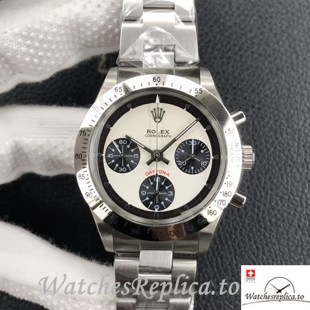 Swiss Rolex Daytona Replica 6239 Stainless steel strap 37MM - WatchesReplica.is