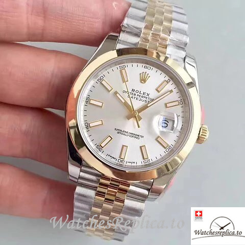 Swiss Rolex Datejust Replica 126303 Stainless steel strap 41MM - WatchesReplica.is