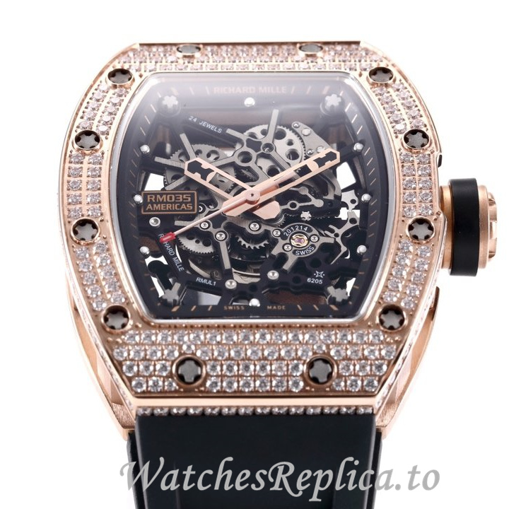 Richard Mille Replica RM035 Rubber strap 50MM - WatchesReplica.is