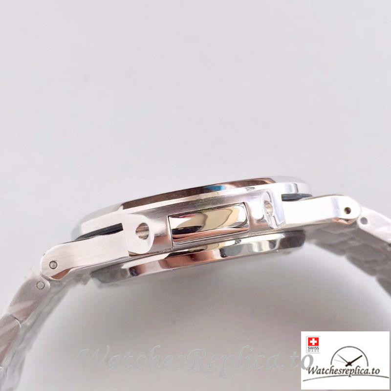 Swiss Patek Philippe Nautilus Jumbo Replica 5719/1G-001 002 Diamonds Strap 40MM - WatchesReplica.is