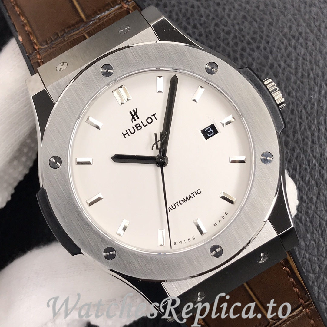 Hublot Replica Classic Fusion Series Leather strap 45MM - WatchesReplica.is