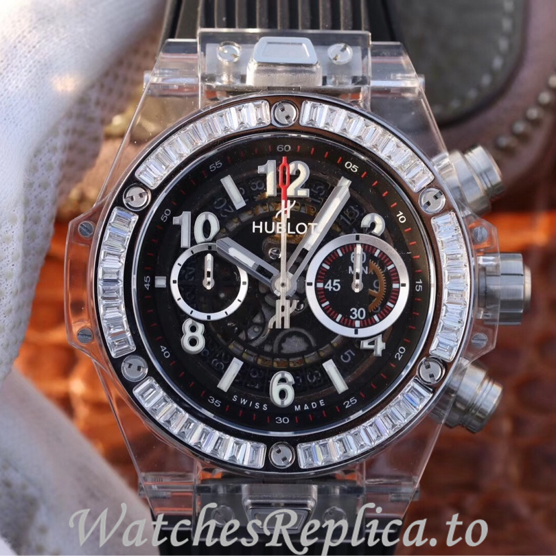 Hublot Replica 411.JX.4802.RT Rubber strap 45MM - WatchesReplica.is