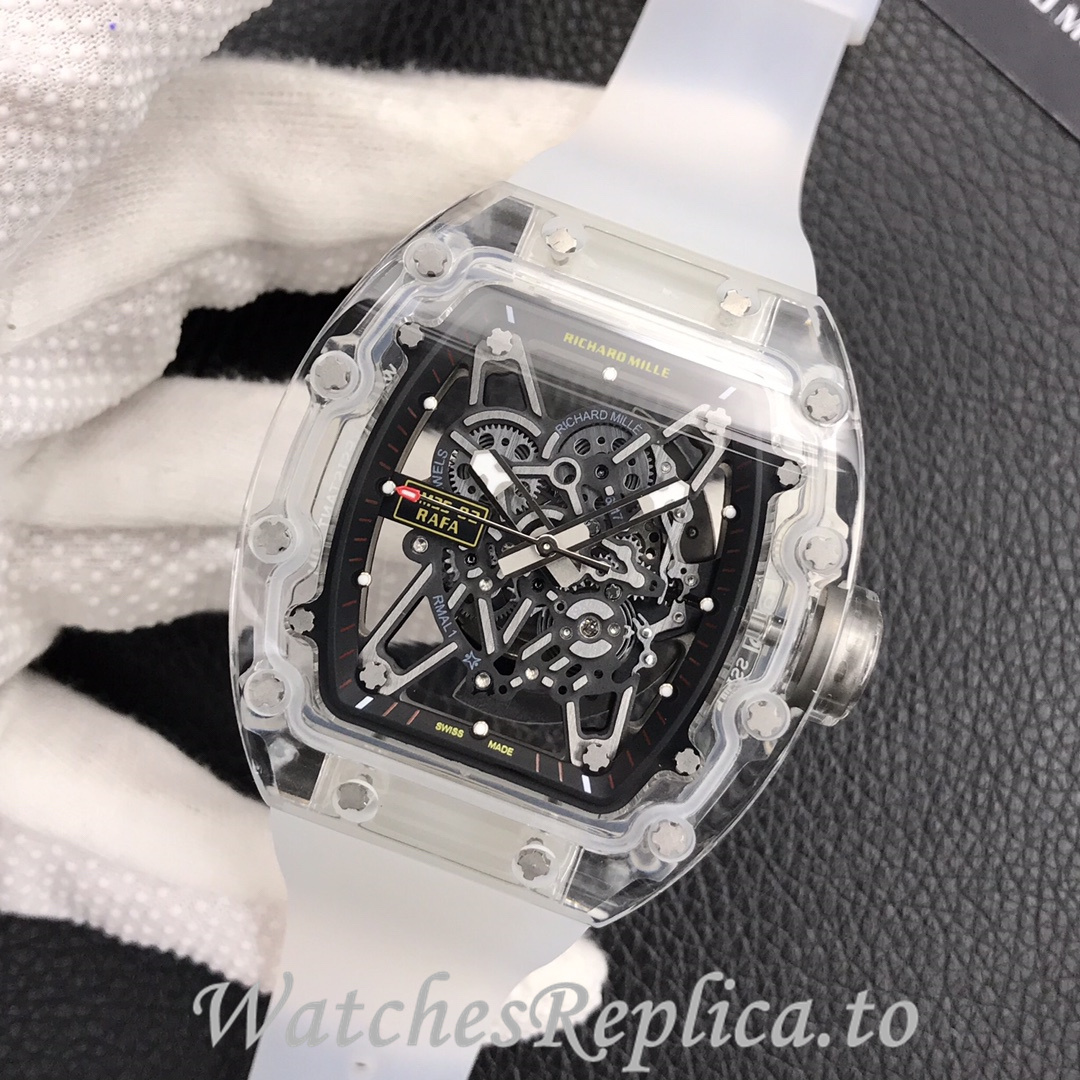 Richard Mille Replica RM055 Rubber strap 50MM - WatchesReplica.is
