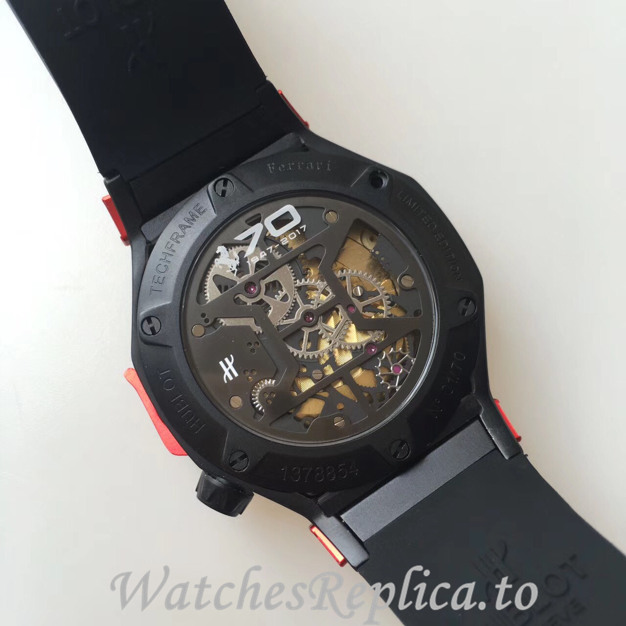 Hublot Replica Ferrari Rubber strap 43MM - WatchesReplica.is