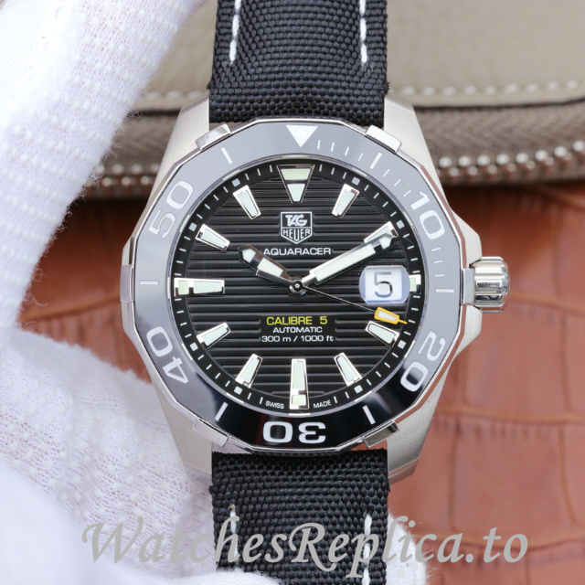Tag Heuer Replica Aquaracer WAY211A.FC6362 Canvas strap 41MM - WatchesReplica.is