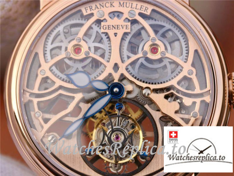 Swiss Franck Muller Giga Tourbillon Replica Black Strap 43.6 MM - WatchesReplica.is
