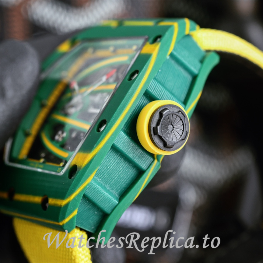 Richard Mille Replica RM59-01 Canvas strap 50MM - WatchesReplica.is