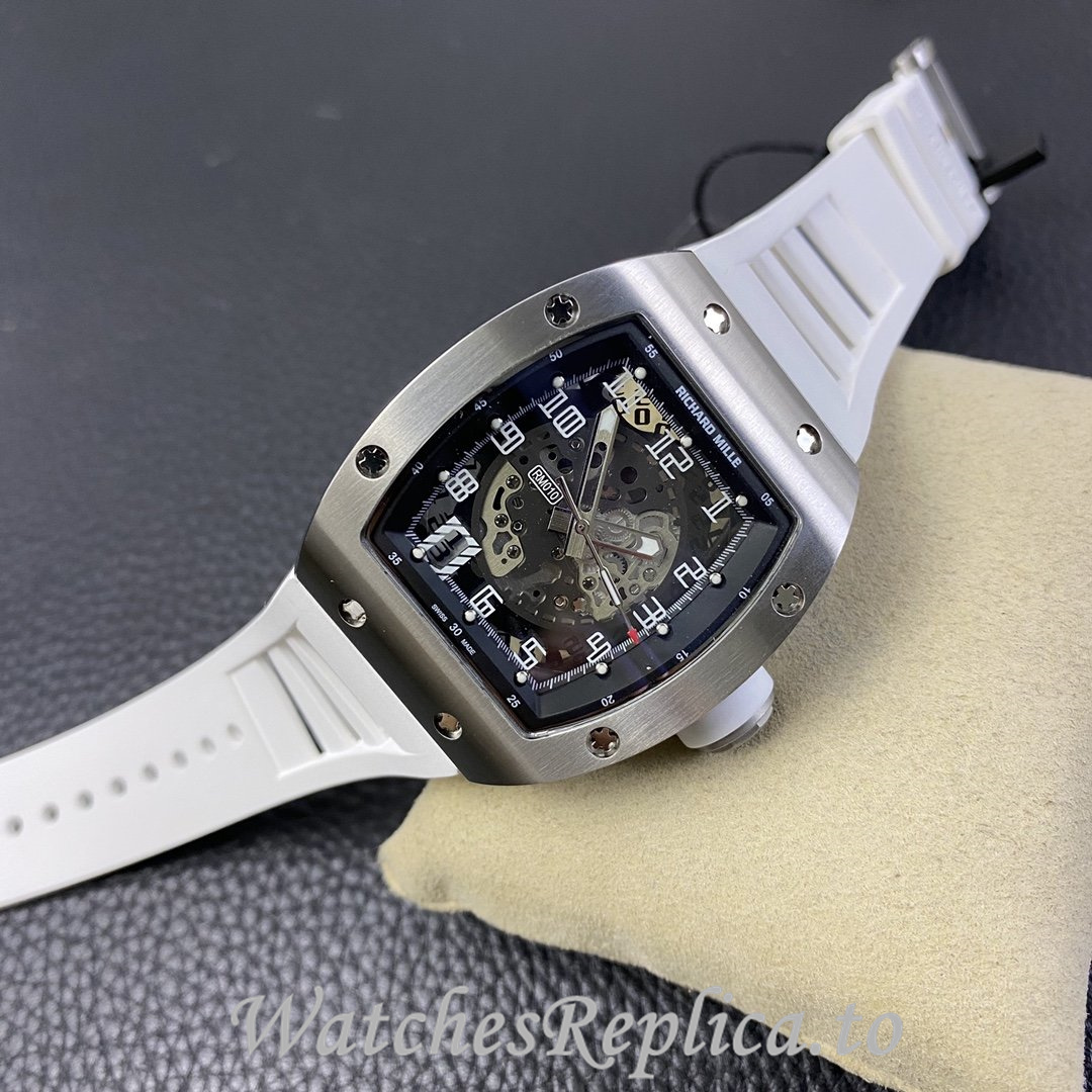 Richard Mille Replica RM010 Rubber strap 48MM - WatchesReplica.is