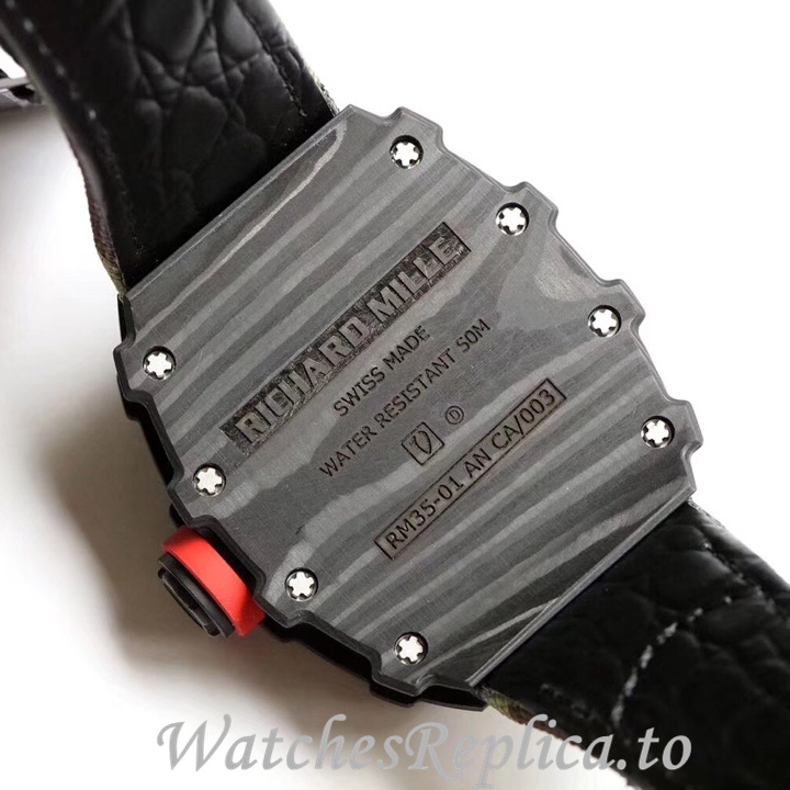 Richard Mille Replica RM35-01 Canvas strap 50MM - WatchesReplica.is