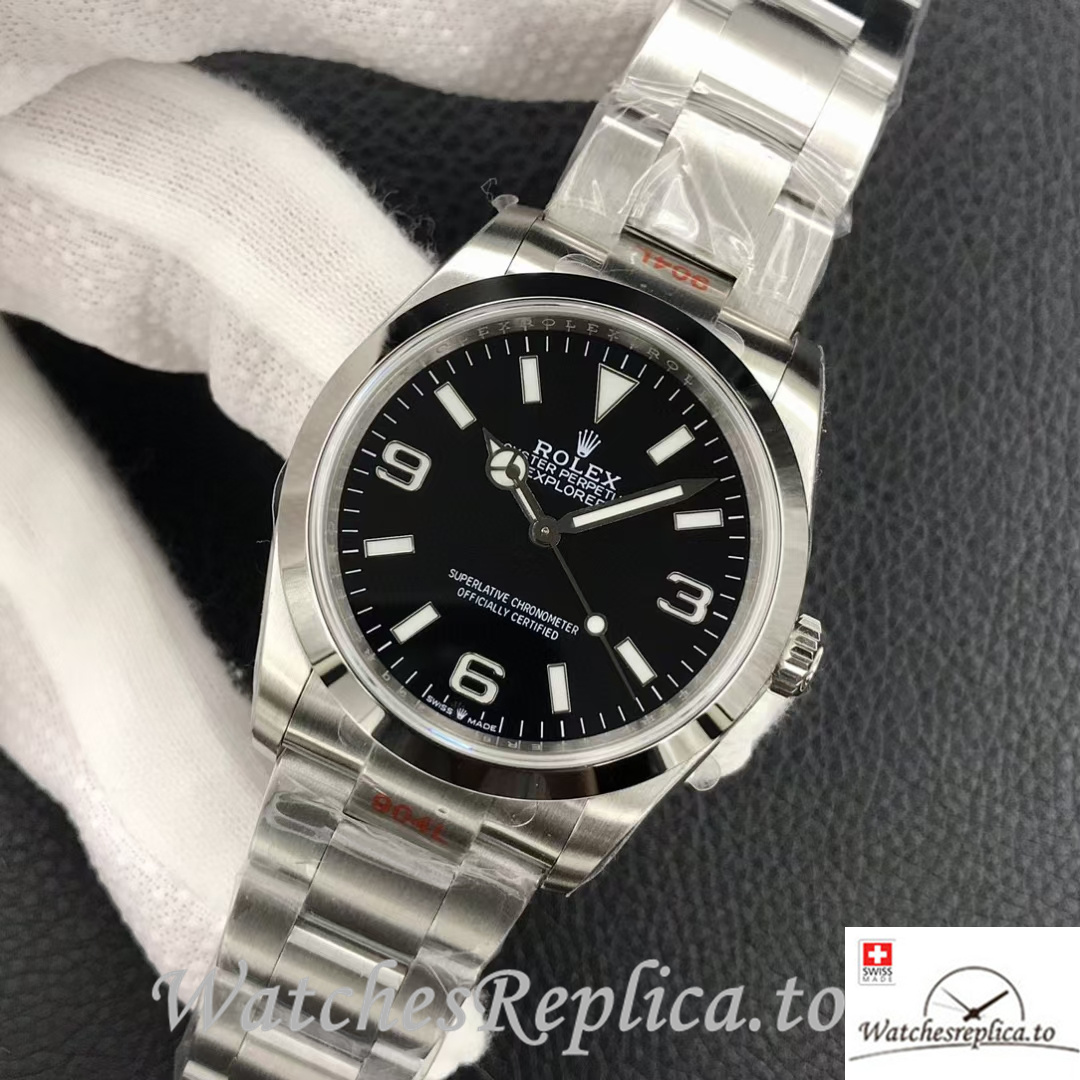 Swiss Rolex Explorer Replica 124270 Stainless steel strap 36MM - WatchesReplica.is