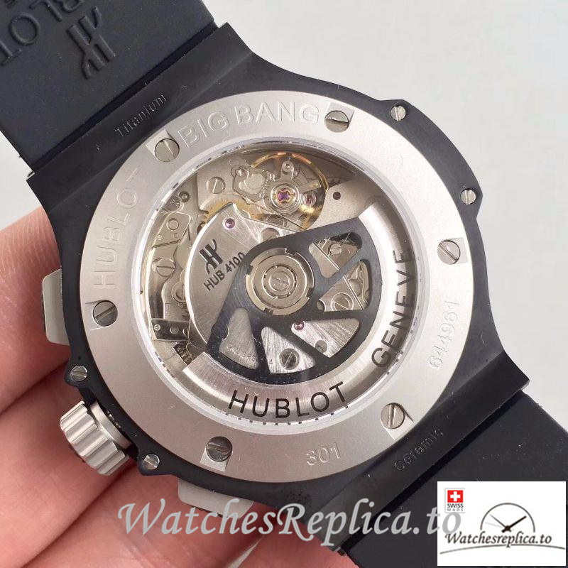 Swiss Hublot Big Bang Ice Bang Replica 301.CK.1140.RX Black Strap 44MM - WatchesReplica.is